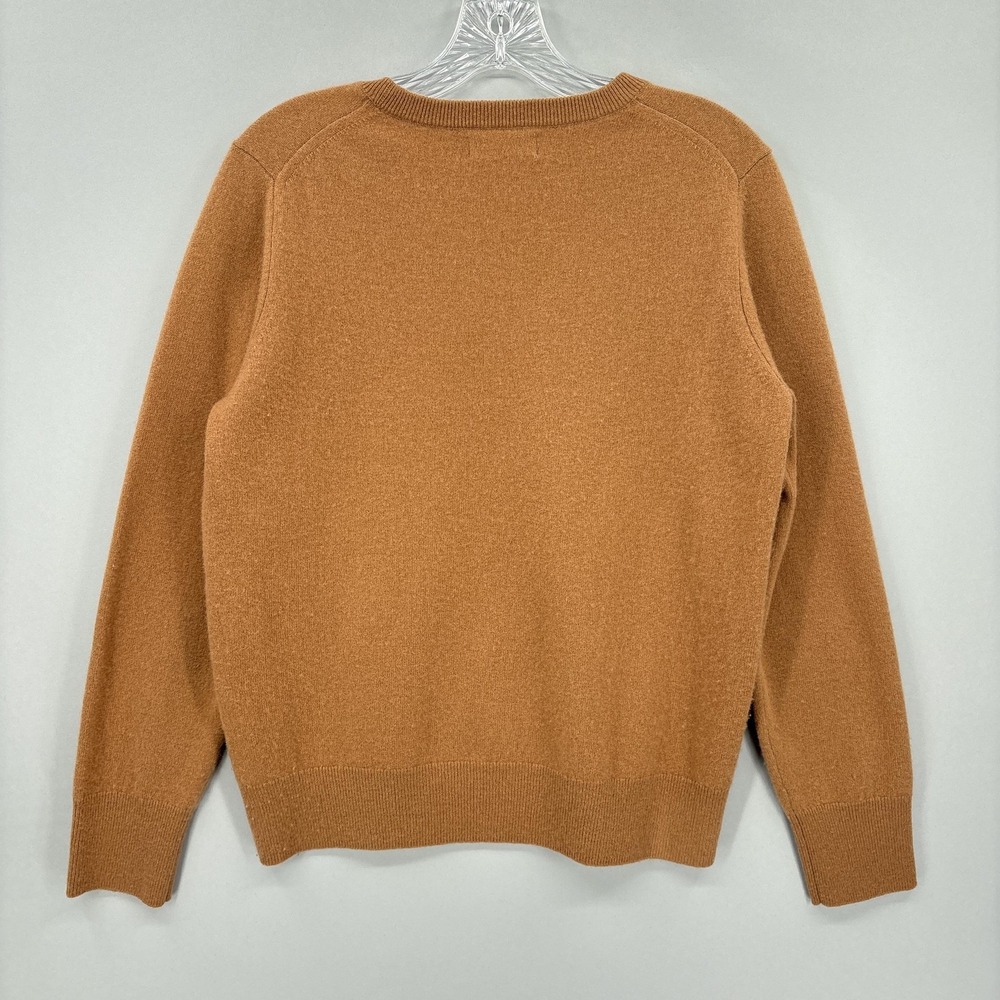 Naadam Sweater Womens Medium Brown 100% Cashmere Crewneck Raglan Knit Pullover - Picture 11 of 12